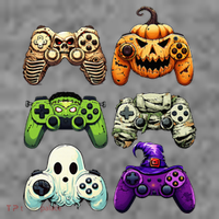Halloween Skeleton Zombie Gaming Controllers Mummy Toddler Hoodie thumb 2