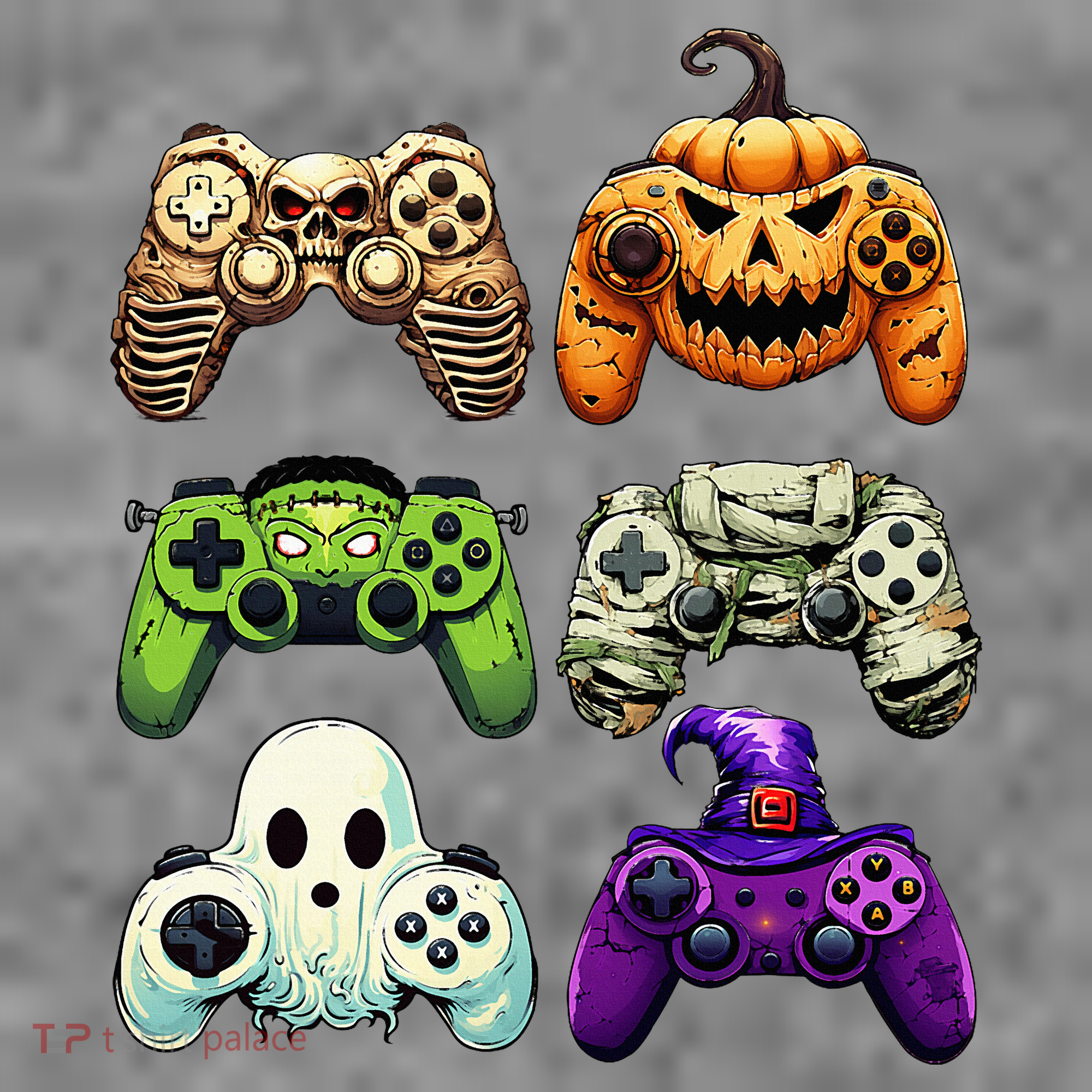 Halloween Skeleton Zombie Gaming Controllers Mummy Toddler Hoodie