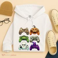 Halloween Skeleton Zombie Gaming Controllers Mummy Hoodie thumb 4