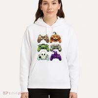 Halloween Skeleton Zombie Gaming Controllers Mummy Hoodie thumb 5