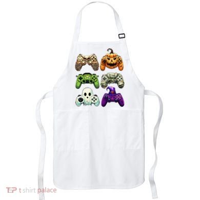 Halloween Skeleton Zombie Gaming Controllers Mummy Apron