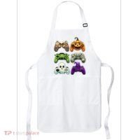 Halloween Skeleton Zombie Gaming Controllers Mummy Apron thumb 0
