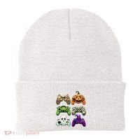 Halloween Skeleton Zombie Gaming Controllers Mummy Beanie thumb 0