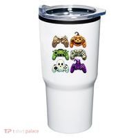 Halloween Skeleton Zombie Gaming Controllers Mummy Tumbler thumb 0