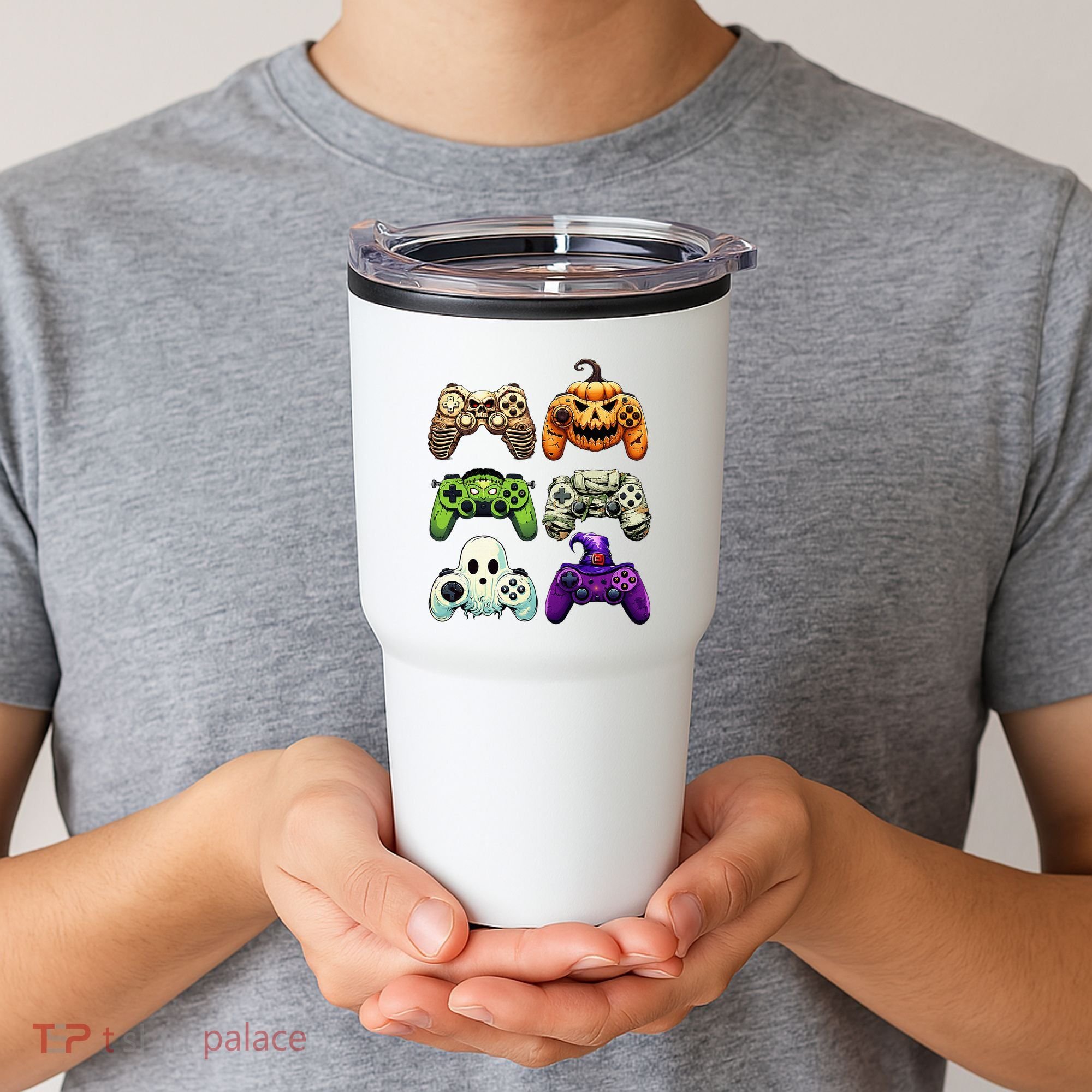 Halloween Skeleton Zombie Gaming Controllers Mummy Tumbler