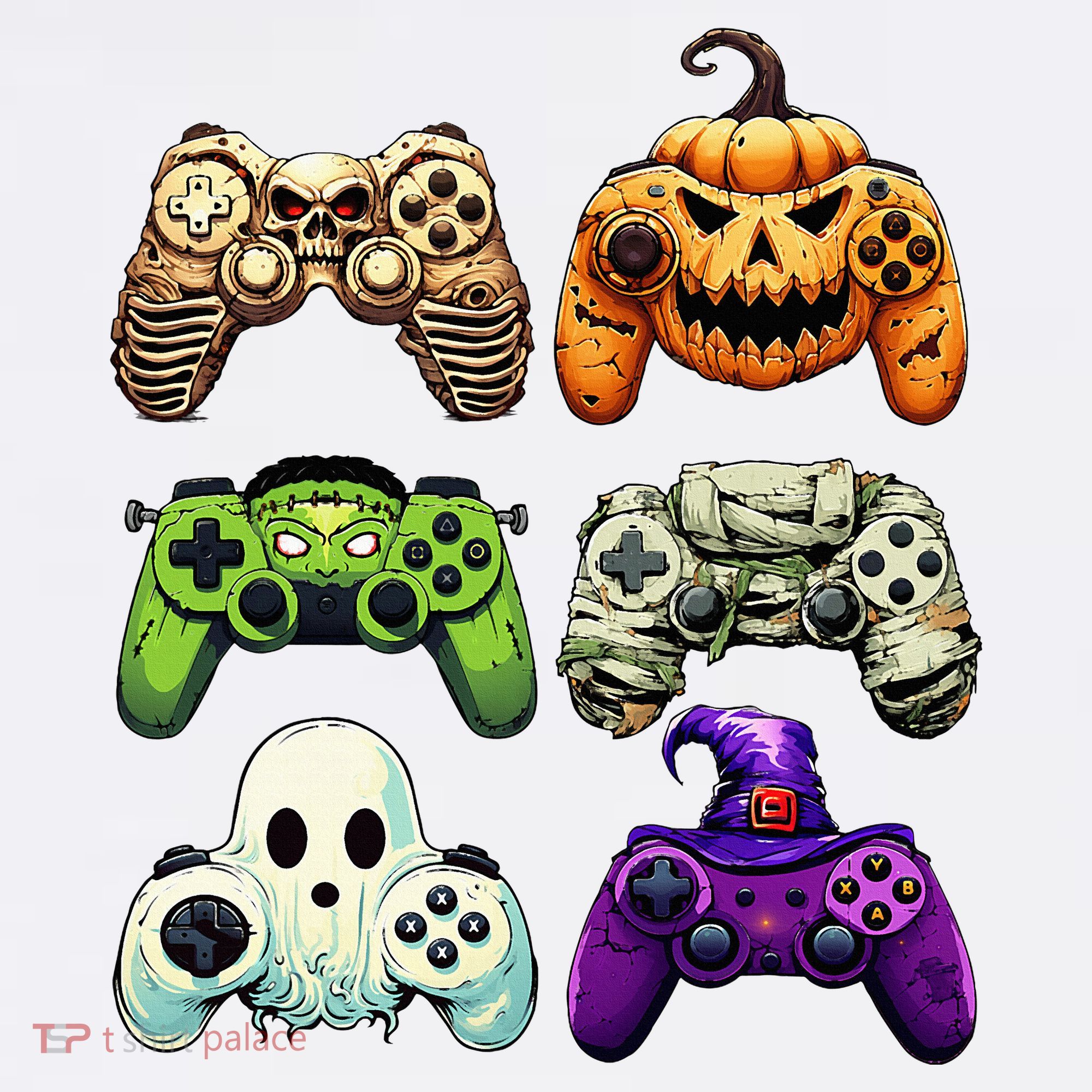 Halloween Skeleton Zombie Gaming Controllers Mummy Tumbler