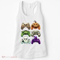 Halloween Skeleton Zombie Gaming Controllers Mummy Women's Tank Top thumb 0