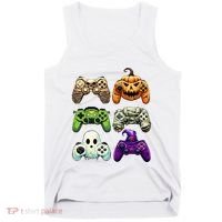 Halloween Skeleton Zombie Gaming Controllers Mummy Tank Top thumb 0