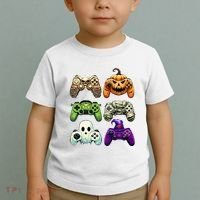 Halloween Skeleton Zombie Gaming Controllers Mummy Toddler T-Shirt thumb 2