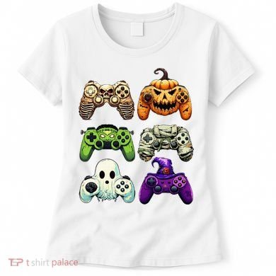 Halloween Skeleton Zombie Gaming Controllers Mummy Women's T-Shirt