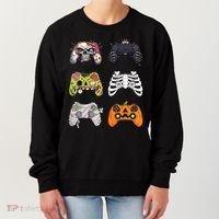 Halloween Skeleton Zombie Gaming Controllers Mummy Women's Sweatshirt thumb 0