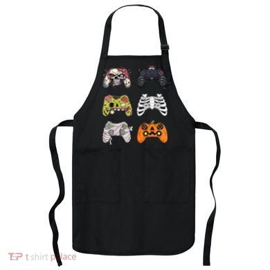 Halloween Skeleton Zombie Gaming Controllers Mummy Apron