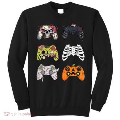 Halloween Skeleton Zombie Gaming Controllers Mummy Sweatshirt