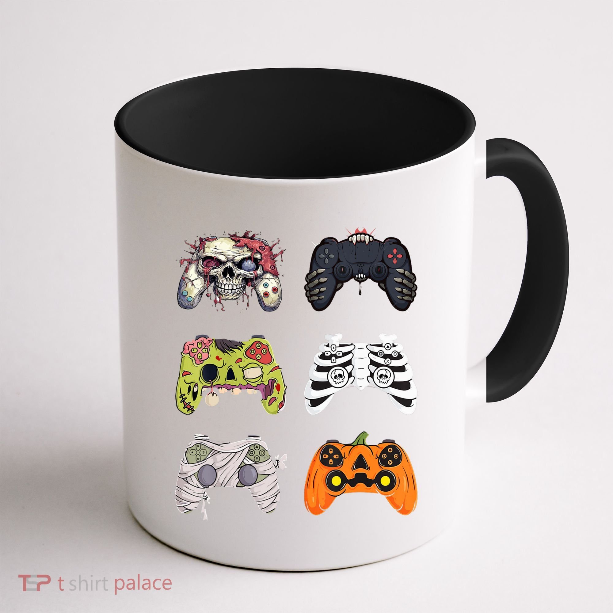 Halloween Skeleton Zombie Gaming Controllers Mummy Coffee Mug