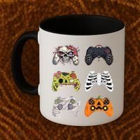 Halloween Skeleton Zombie Gaming Controllers Mummy Coffee Mug thumb 2