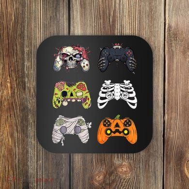 Halloween Skeleton Zombie Gaming Controllers Mummy Coaster