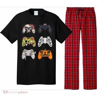 Halloween Skeleton Zombie Gaming Controllers Mummy Pajama Set