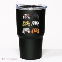 Halloween Skeleton Zombie Gaming Controllers Mummy Tumbler thumb 0
