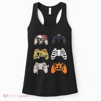 Halloween Skeleton Zombie Gaming Controllers Mummy Women's Tank Top thumb 0