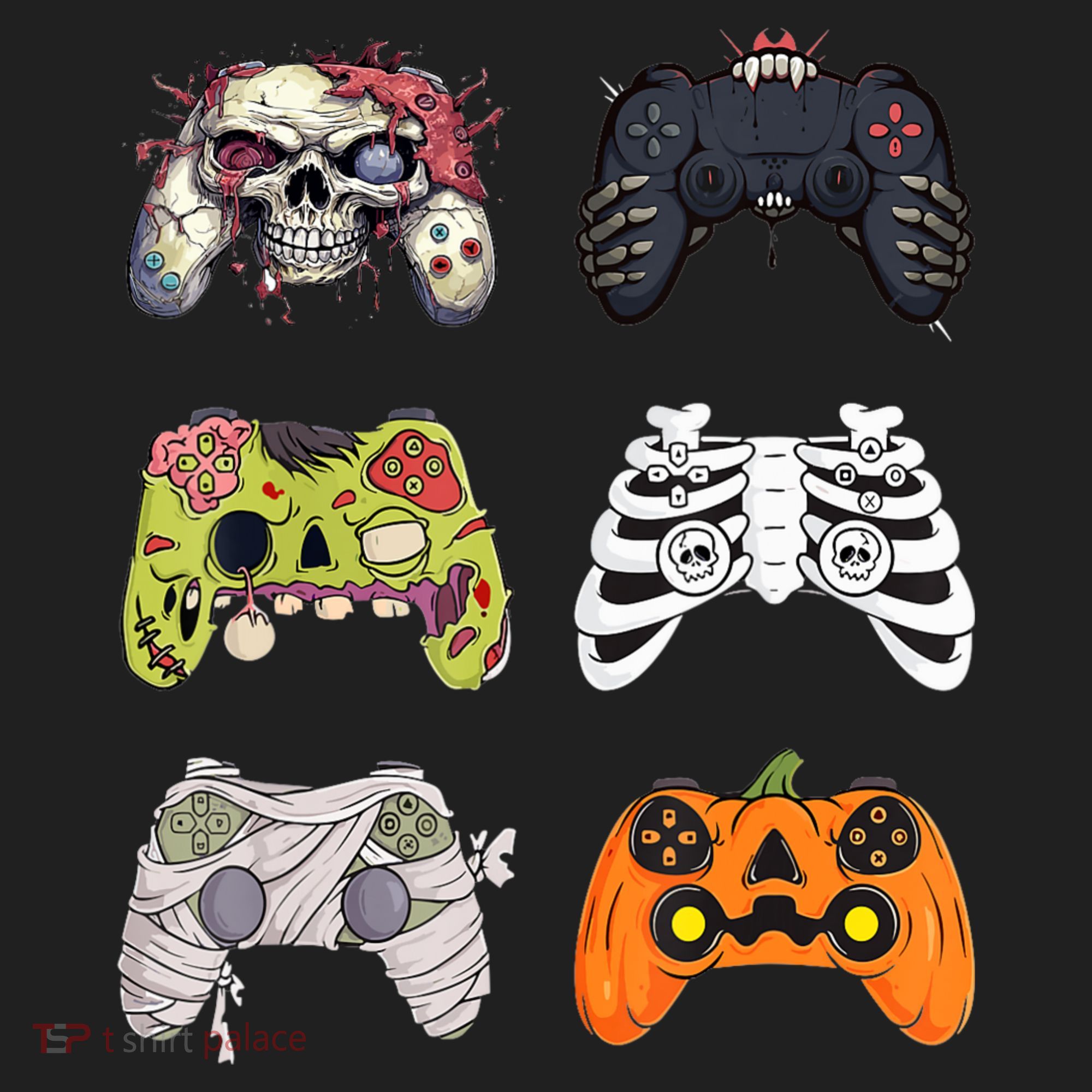Halloween Skeleton Zombie Gaming Controllers Mummy Hat