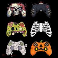 Halloween Skeleton Zombie Gaming Controllers Mummy Toddler T-Shirt thumb 4