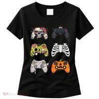 Halloween Skeleton Zombie Gaming Controllers Mummy Women's T-Shirt thumb 0