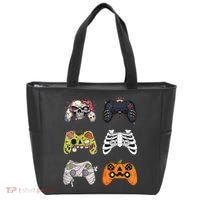 Halloween Skeleton Zombie Gaming Controllers Mummy Tote Bag thumb 0
