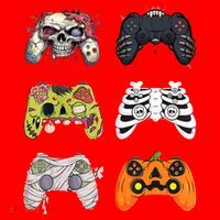 Halloween Skeleton Zombie Gaming Controllers Mummy Santa Hat thumb 1
