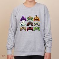 Halloween Skeleton Zombie Gaming Controllers Mummy Women's Sweatshirt thumb 0
