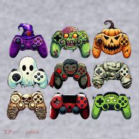 Halloween Skeleton Zombie Gaming Controllers Mummy Women's Sweatshirt thumb 2