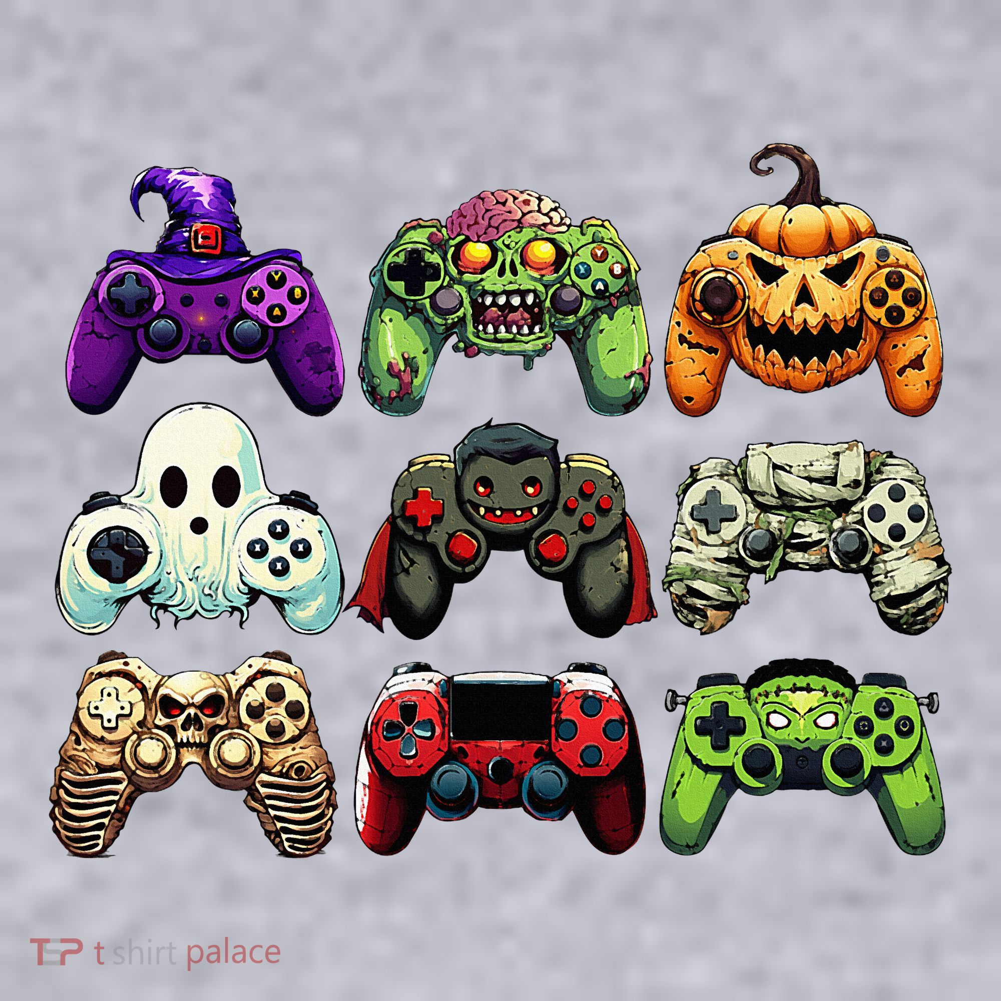 Halloween Skeleton Zombie Gaming Controllers Mummy Women's Sweatshirt
