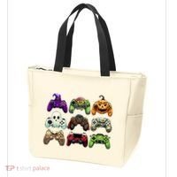Halloween Skeleton Zombie Gaming Controllers Mummy Tote Bag thumb 3