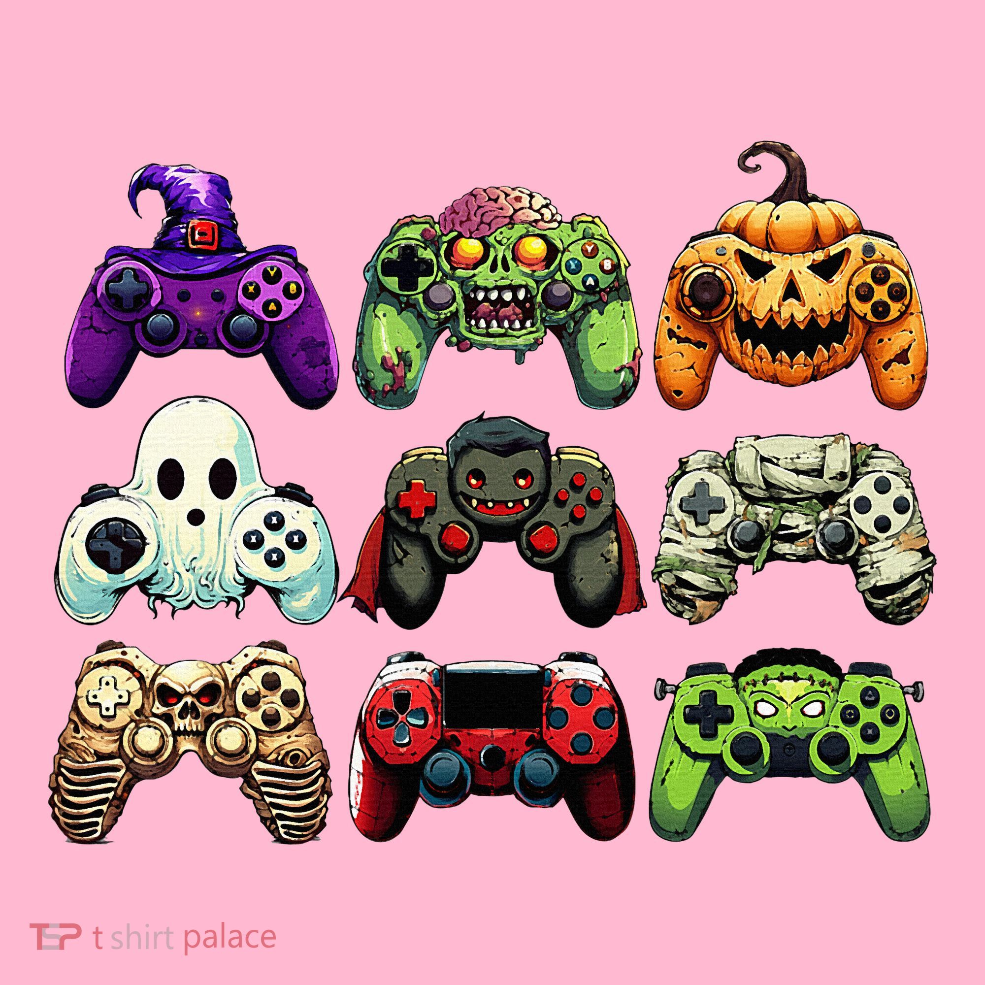Halloween Skeleton Zombie Gaming Controllers Mummy Coaster