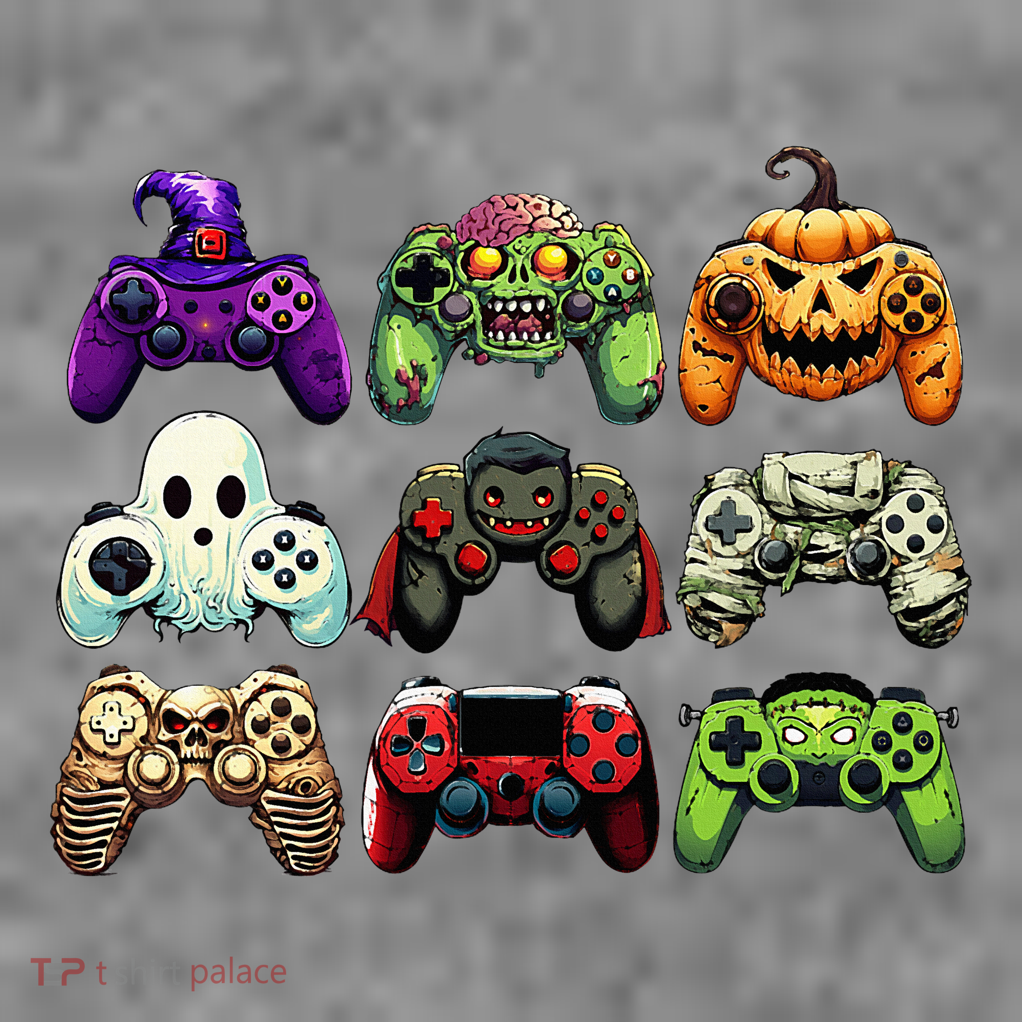 Halloween Skeleton Zombie Gaming Controllers Mummy Toddler Hoodie