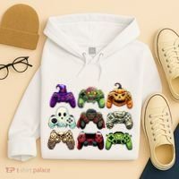 Halloween Skeleton Zombie Gaming Controllers Mummy Hoodie thumb 4