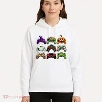 Halloween Skeleton Zombie Gaming Controllers Mummy Hoodie thumb 5