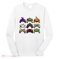 Halloween Skeleton Zombie Gaming Controllers Mummy Long Sleeve Shirt thumb 0