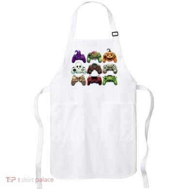 Halloween Skeleton Zombie Gaming Controllers Mummy Apron