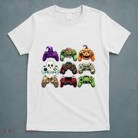 Halloween Skeleton Zombie Gaming Controllers Mummy T-Shirt thumb 5