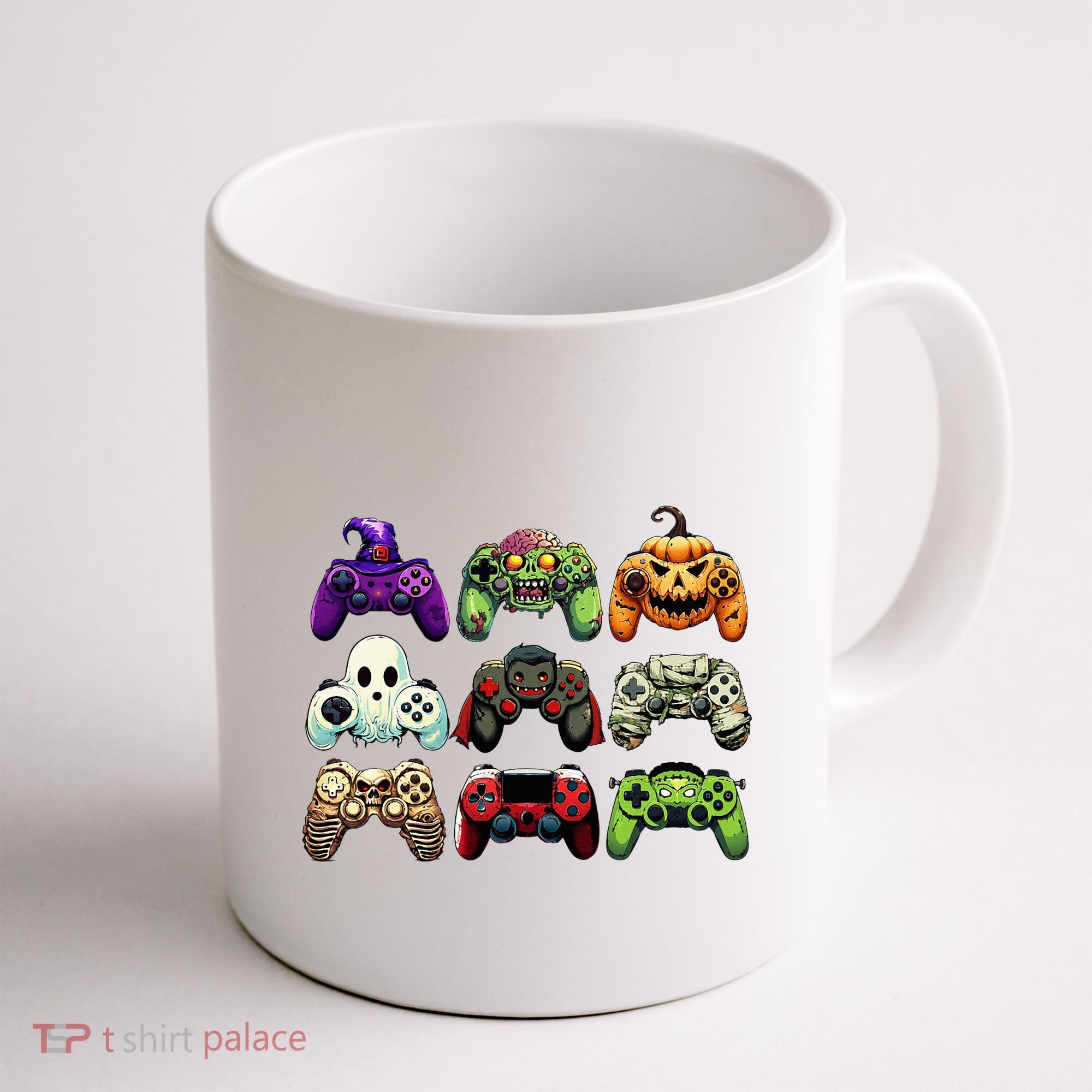 Halloween Skeleton Zombie Gaming Controllers Mummy Coffee Mug