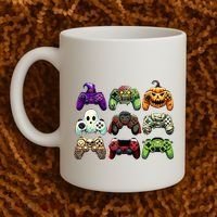 Halloween Skeleton Zombie Gaming Controllers Mummy Coffee Mug thumb 2