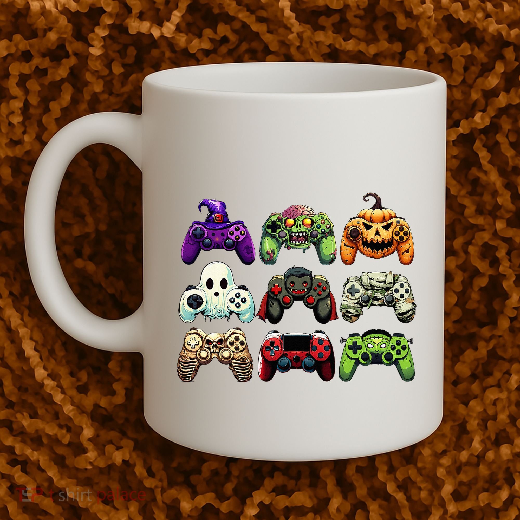 Halloween Skeleton Zombie Gaming Controllers Mummy Coffee Mug