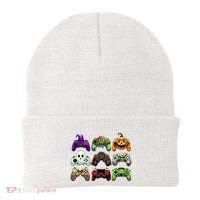 Halloween Skeleton Zombie Gaming Controllers Mummy Beanie thumb 0