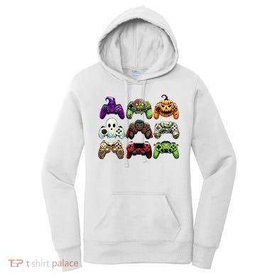 Halloween Skeleton Zombie Gaming Controllers Mummy Women's Hoodie