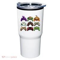 Halloween Skeleton Zombie Gaming Controllers Mummy Tumbler thumb 0