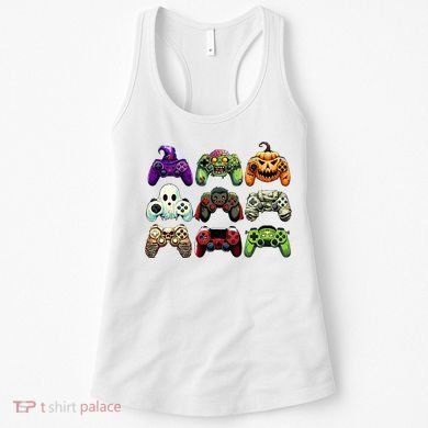 Halloween Skeleton Zombie Gaming Controllers Mummy Women's Tank Top