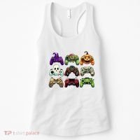 Halloween Skeleton Zombie Gaming Controllers Mummy Women's Tank Top thumb 0