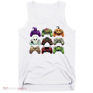 Halloween Skeleton Zombie Gaming Controllers Mummy Tank Top