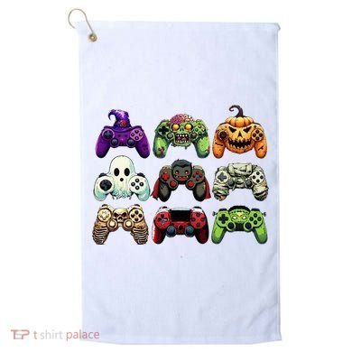 Halloween Skeleton Zombie Gaming Controllers Mummy Golf Towel