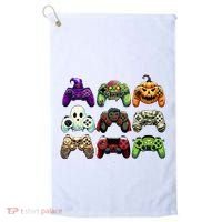 Halloween Skeleton Zombie Gaming Controllers Mummy Golf Towel thumb 0